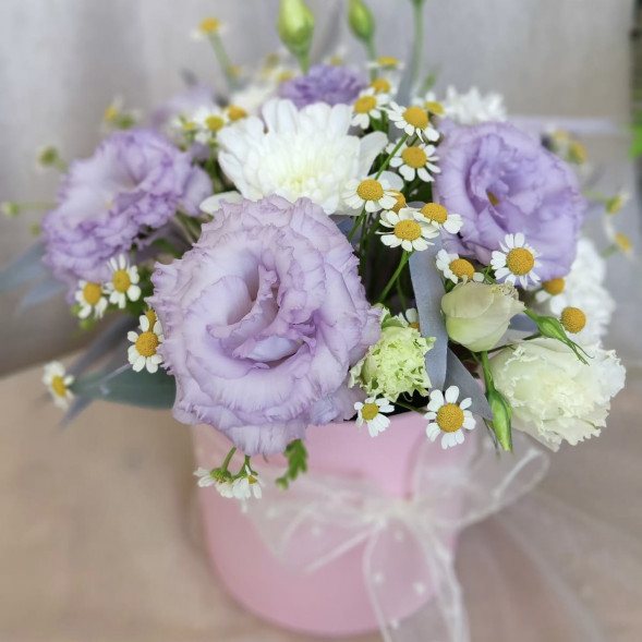 Композиция в коробке «Милота» в Новоозёрном