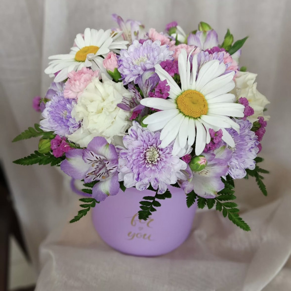 Композиция в коробке «Прекрасный день» в Новоозёрном