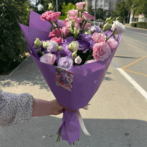 Букет 7 эустом в Новоозёрном