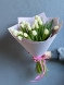 21 белый тюльпан в Новоозёрном