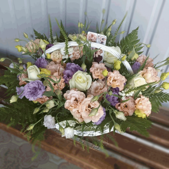 Композиция в корзине &quot;Симфония&quot; в Новоозёрном