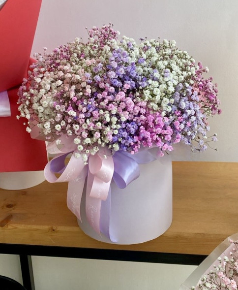 Коробочка с гипсофилой в Новоозёрном