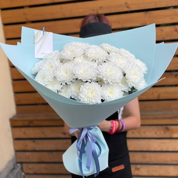 Букет 7 хризантем в Новоозёрном