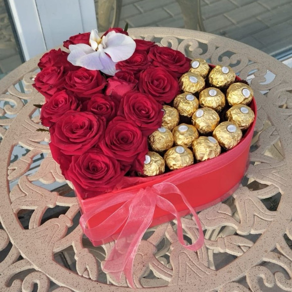 Букет Огненная страсть в Новоозёрном